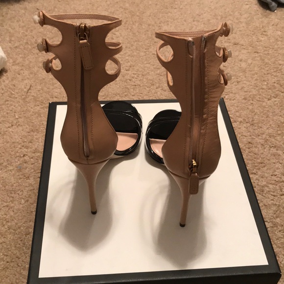 Leather upper vernice crystal/Malaga Gucci Heels - Picture 2 of 4